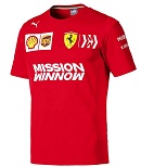 Puma Ferrari Team Herren T-Shirt Rosso Corsa XXL